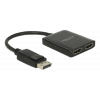 Delock DisplayPort 1.2 Splitter 1 x DisplayPort in > 2 x HDMI out 4K 3 87720