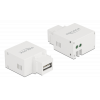 Delock Keystone Module USB Type-A Charging Port 2.1 A white 87791