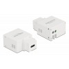 Delock Keystone Module USB Type-C™ Charging Port 2.1 A white 87792