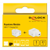Delock Keystone Module USB Type-C™ Charging Port 2.1 A white 87792