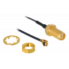 Delock Antenna Cable RP-SMA jack bulkhead to MHF® I plug 1.13 88408