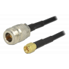DeLOCK antennkabel, RP-SMA ha - N hona, LMR195, 50 Ohm, 1m, svart 88684