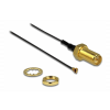 Delock Antenna Cable RP-SMA jack bulkhead to MHF® 4 plug 0.81 20 cm th 88815