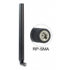 Delock WLAN Antenna RP-SMA 802.11 ac/a/h/b/g/n 5.5 ~ 9 dBi Omnidirecti