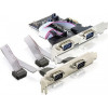 DeLOCK PCI-Express x1 kort, Seriell RS-232, 4xDB9ha 89178