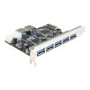 Delock PCI Express Card > 5 x external + 2 x internal USB 3.0 89355