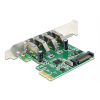 Delock PCI Express Card > 4 x external USB 3.0 89360