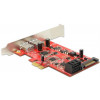 DeLOCK 89389 - PCI-Express kontrollerkort, 2xUSB 3.0, 2x SATA 7-pin 89389