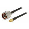 DeLOCK Antennkabel, N hane - SMA hane, 2.5m, svart 89420