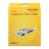 DeLOCK PCI-Express kort, 1xDB25 ho, 1xRS-232 DB9 ha 89446
