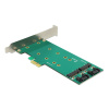 DeLOCK kontrollerkort, PCI-E, 2xM.2SATA B eller B+M 89473