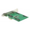 PCI Express Card>2x internal mSATA 89479