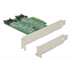 Delock PCI Express Karte > 3 x M.2 Slot – Low Profile Form Faktor 89518