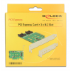 Delock PCI Express Karte > 3 x M.2 Slot – Low Profile Form Faktor 89518