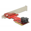 Delock PCIe x4 >1 x SFF-8643 NVMe - low profile form faktor 89535