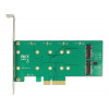 DeLock 89536 PCI Express Card till 2 x internal M.2 Key B med RAID 89536