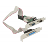 Delock PCI Express Card > 2 x Serial RS-232 + 1 x Parallel 89556