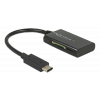 Delock USB 3.1 Gen 1 Kortläsare, USB-C hane, 4 kortplatser, svart 91740