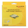 Delock Modul M.2 Key A+E Stecker > WLAN 11ac/a/b/g/n + Bluetooth 4.0 95254
