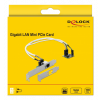 Delock Mini PCIe I/O PCIe half size 1 x Gigabit LAN Low Profile 95265