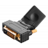 Angled DVI Male to HDMI Femaleadapter with gold plated contacts AK-CBHD16-BK