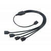 RGB LED splitter and extension cable AK-CBLD04-50BK