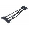 Akasa 4-in-1 RGB LED connector multiplier cable AK-CBLD05-40BK