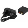 Ljudomvandlare från analog till digital, 2xRCA, S/PDIF, svart