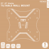 DELTACO Office, tilt wall, 23"-42", 25kg, 75x75-200x200 ARM-0103