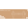 DELTACO Office, fixed ultra-slim wall, 32"-55", 35kg, 100x100-400x400 ARM-0150