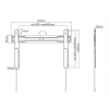 DELTACO Office, fixed ultra-slim wall, 37"-70", 35kg, 100x100-600x400 ARM-0151