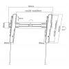DELTACO Office, tilt ultra-slim wall, 37"-70", 35kg, 100x100-600x400 ARM-0153