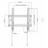 DELTACO Office, heavy-duty tilt foldable, 32"-70", 70kg, 75x75-400x400 ARM-0203