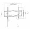DELTACO Office, heavy-duty tilt foldable, 37"-80", 70kg, 200x200-600x4 ARM-0204