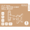 DELTACO Office, full-motion 2-way wall, 13"-27", 25kg, 75x75-100-100 ARM-0250