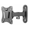 DELTACO Office, full-motion 2-way wall, 13"-27", 25kg, 75x75-100-100 ARM-0250
