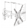 DELTACO Office, full-motion 3-way wall, 23"-55", 30kg, 75x75-400-400 ARM-0255
