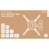 DELTACO Office, full-motion 2-way wall, 23"-55", 35kg, 75x75-400-400 ARM-0256