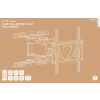 DELTACO Office, slim full-motion 3-way wall, 32"-70", 45kg, 200x200-40 ARM-0258