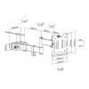 DELTACO Office Pivot pole mount monitor arm ARM-0304