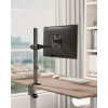 Material: Steel,PlasticSurface Finish: Powder CoatingColor: Fine Texture BlackDimensions: 114x382x142 mmFit Screen Size: 17"-32"Screen Quantity: 1Weight Capacity (per screen): 10 kgVESA Compatible: 75x75, 100x100Tilt Range: +30°~-30°Swivel Range: +90°~-90