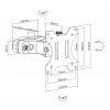 DELTACO Office Full-motion Pivot pole mount monitor arm ARM-0305