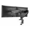 DELTACO Office, Dual desk, gas spring,17"-32",1,5-8kg,75x75-100x100 ARM-0351