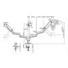 DELTACO Office, Tripple desk, gas spring,17"-27",1,5-8kg,75x75-100x100 ARM-0352