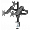 DELTACO Office, Tripple desk, gas spring,17"-27",1,5-8kg,75x75-100x100 ARM-0352
