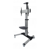 DELTACO Office Display Cart, crank handle, 37"-70",50kg,port-landscape ARM-0450