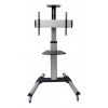 DELTACO Office Display Cart, crank handle, 37"-70",50kg,port-landscape ARM-0450