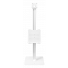 DELTACO Office Floor stand with brochure stand VESA 75x75, 100x100 Whi ARM-0512