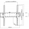 DELTACO, tilt wall, 32"-55", 40kg, 200x200-400x400 ARM-1101