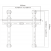 DELTACO, fixed slim wall, 32"-55", 55kg, 200x200-400x400 ARM-1102